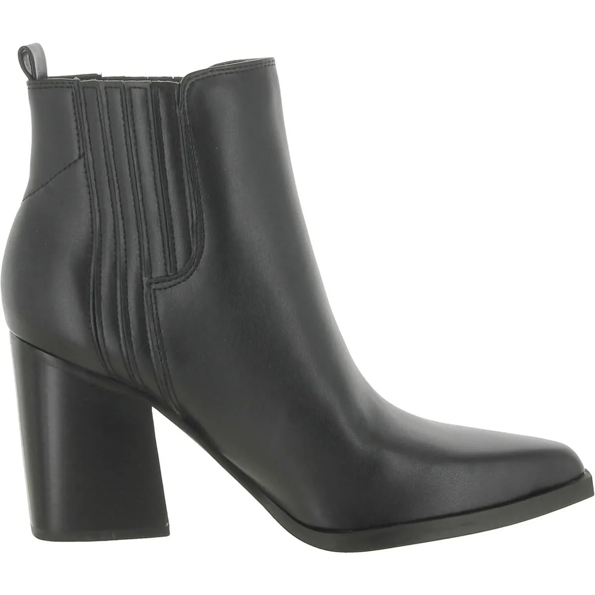 Matter2 Womens Leather Pointed Toe Ankle Boots