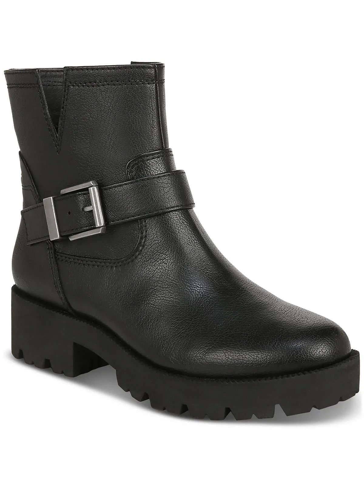 Miller  Womens Leather Lug Sole Booties