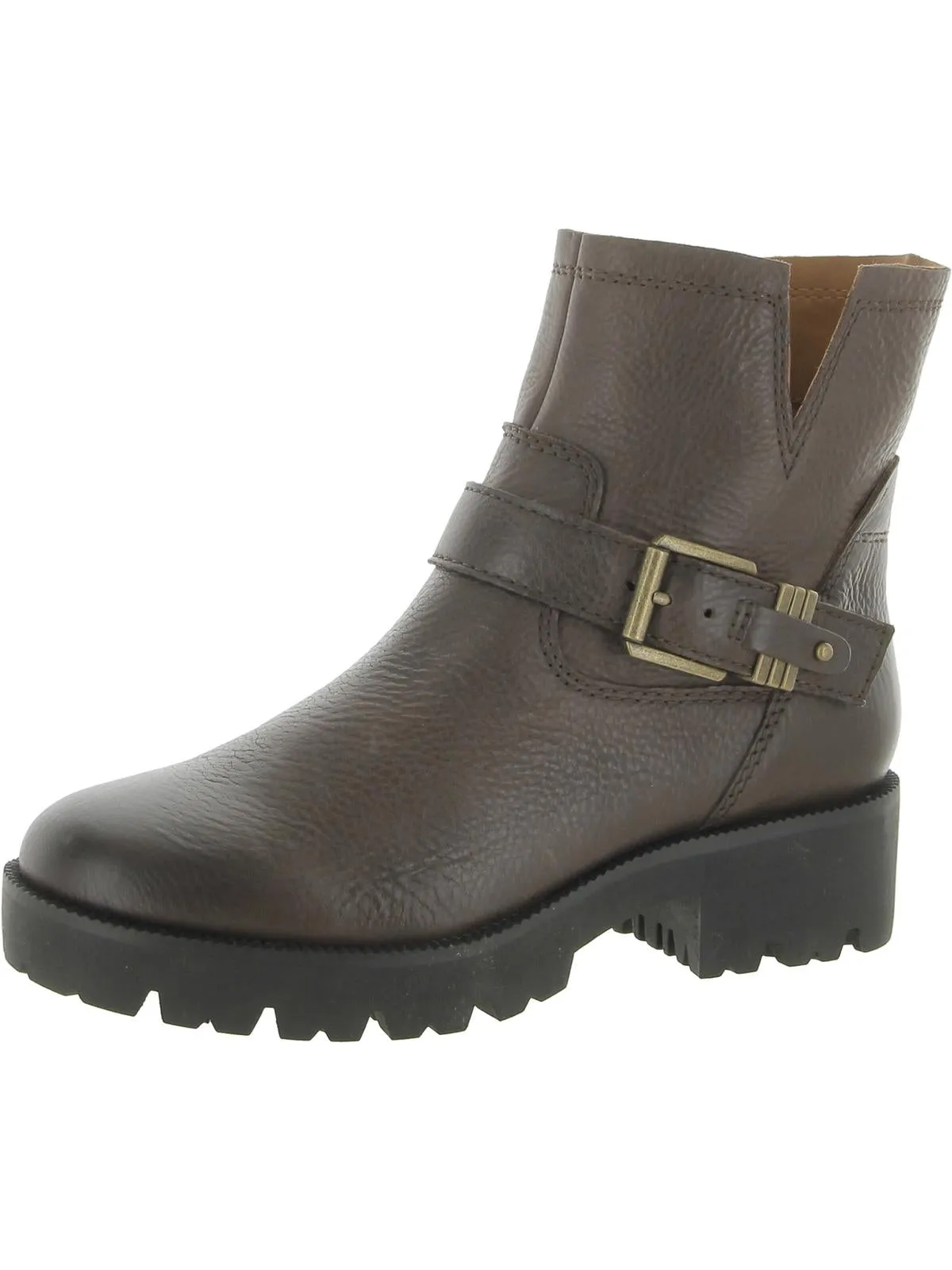 Miller  Womens Leather Lug Sole Booties