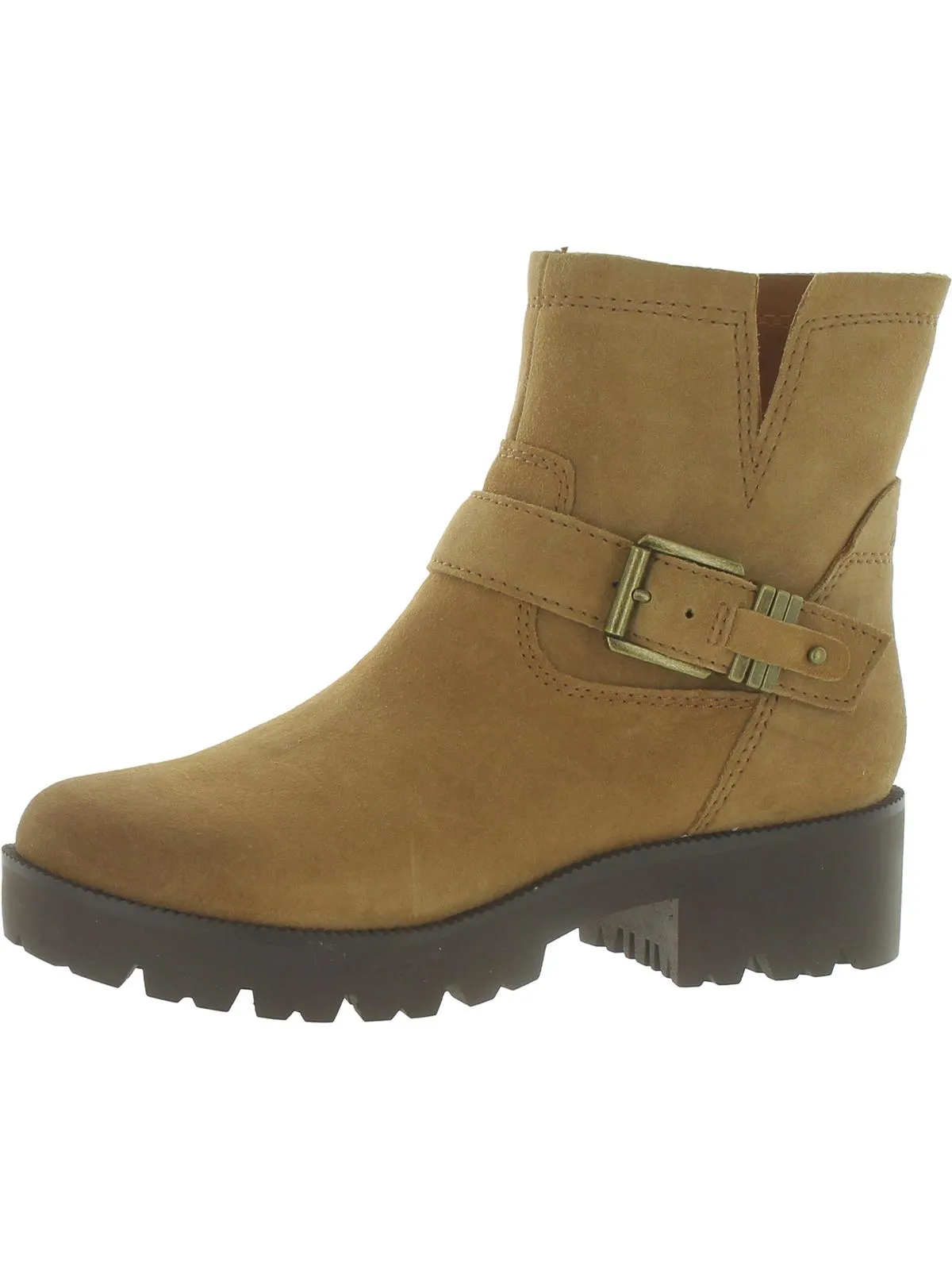 Miller  Womens Leather Lug Sole Booties