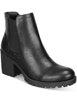 Morghan Womens Casual Leather Ankle Boots