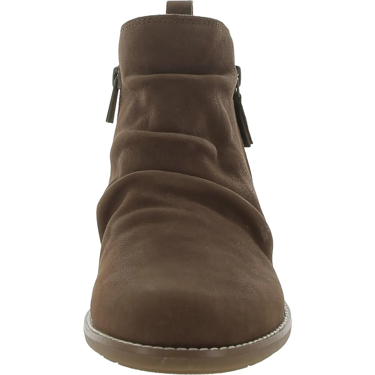 Nadya Womens Leather Ankle Booties