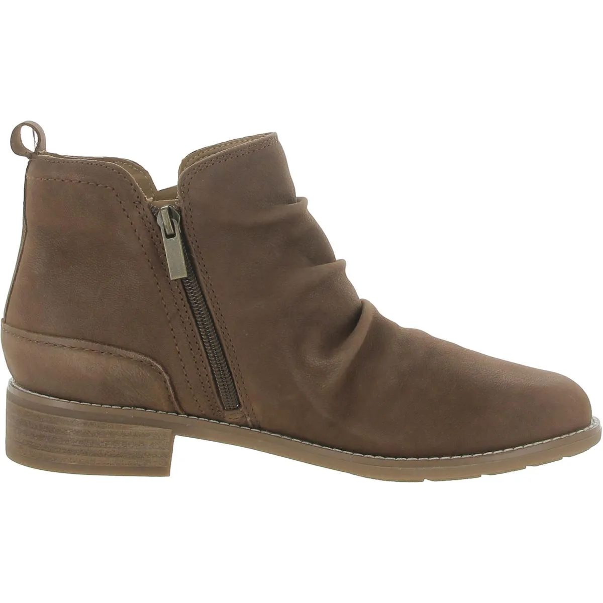 Nadya Womens Leather Ankle Booties
