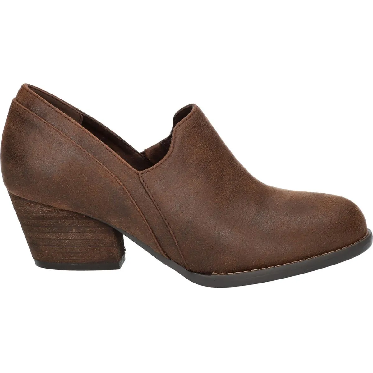 Nakia Womens Faux Leather Slip On Booties