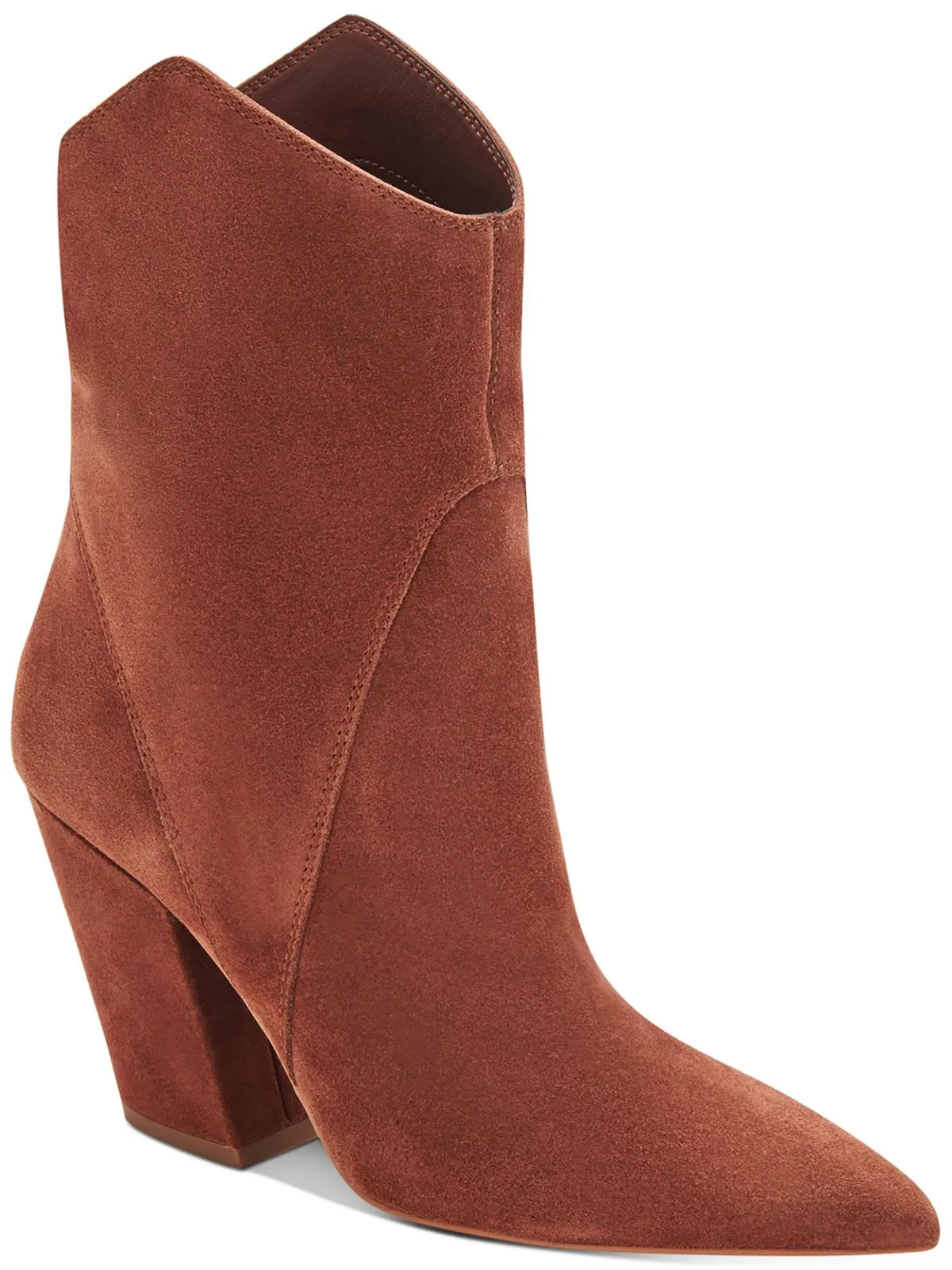 Nestly Womens Suede Two Tone Ankle Boots