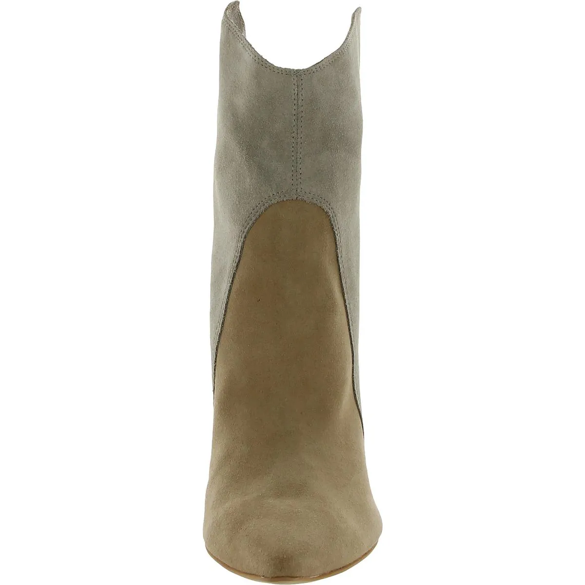 Nestly Womens Suede Two Tone Ankle Boots