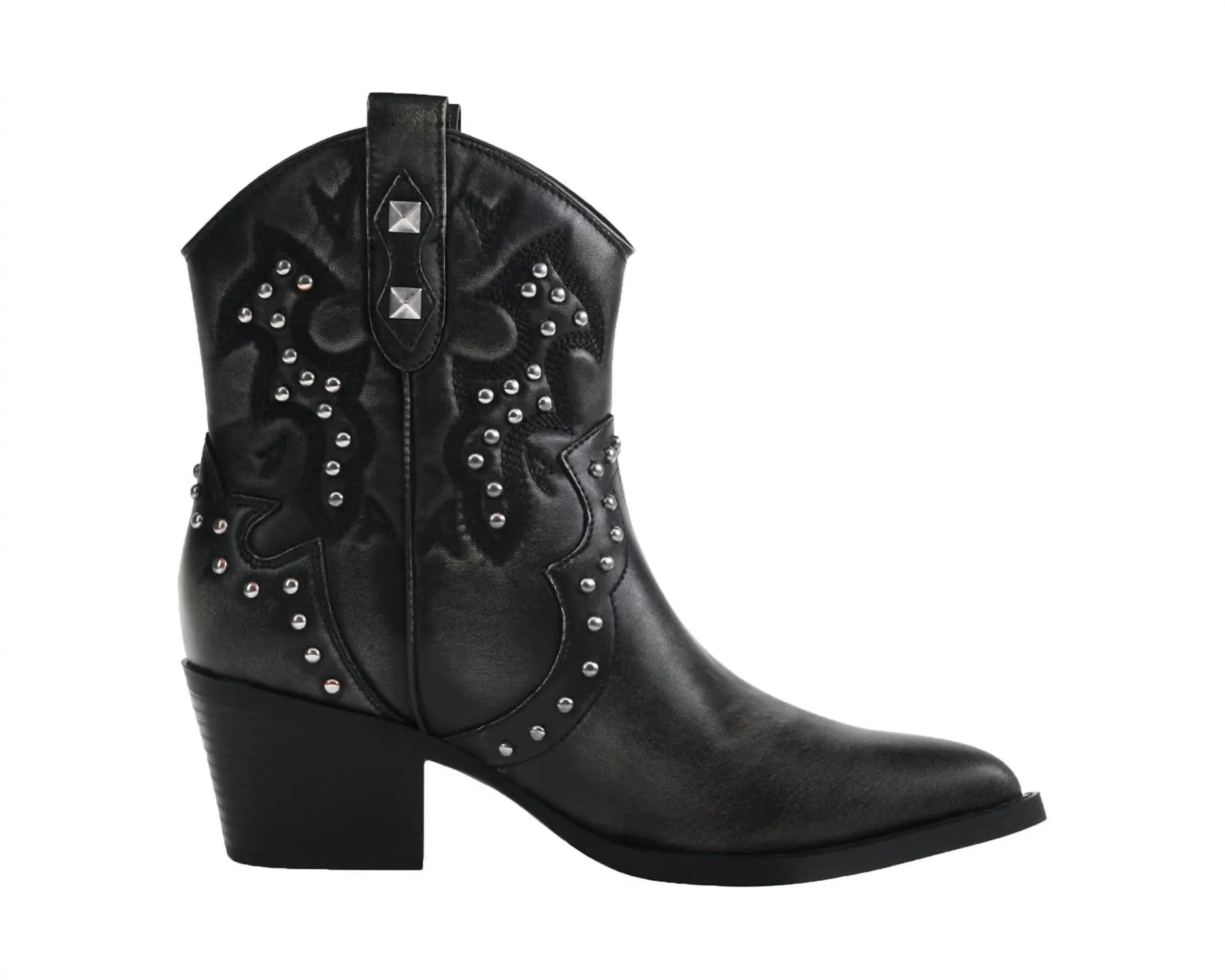 Nowhere Western Bootie In Black