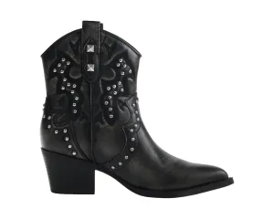 Nowhere Western Bootie In Black