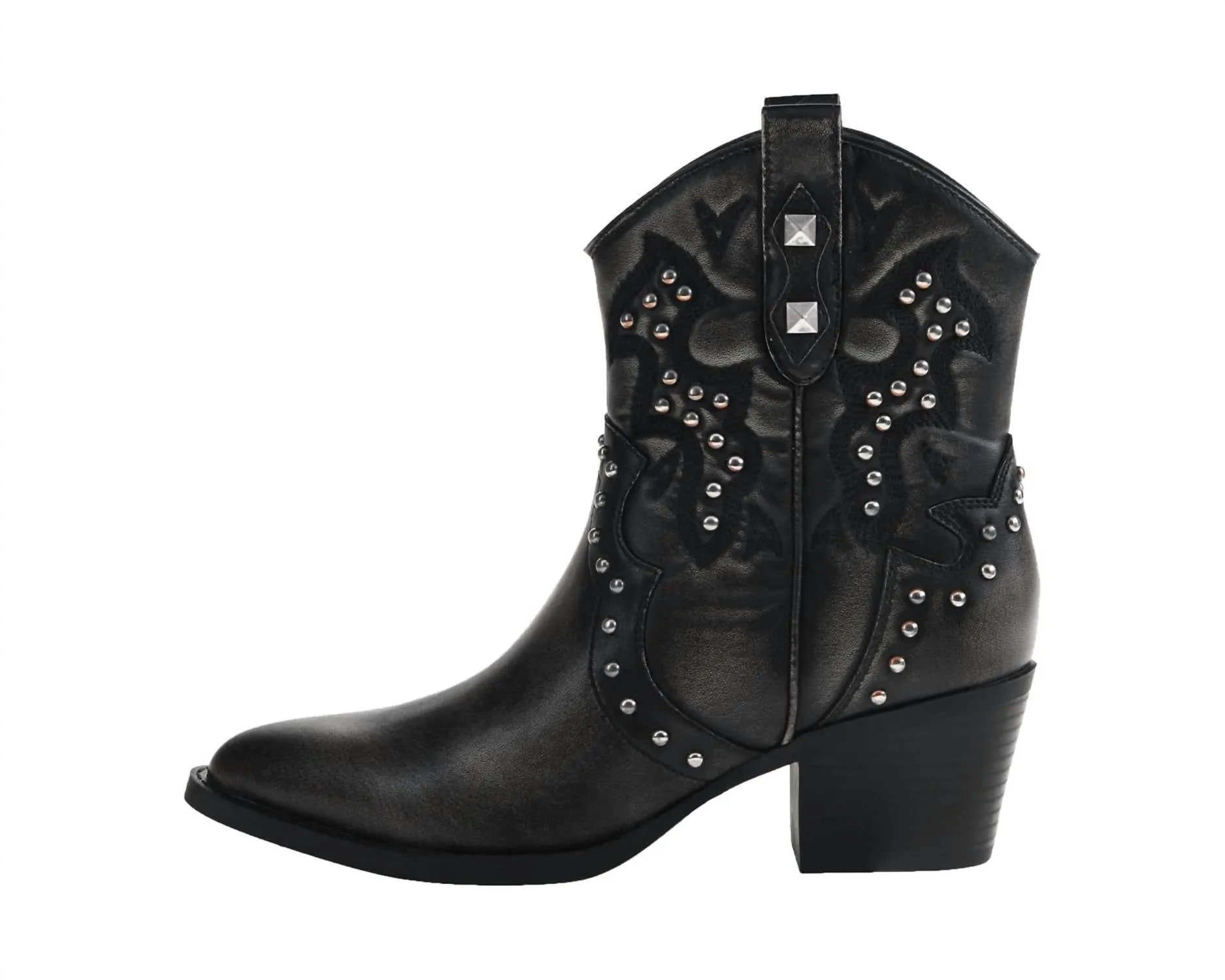 Nowhere Western Bootie In Black