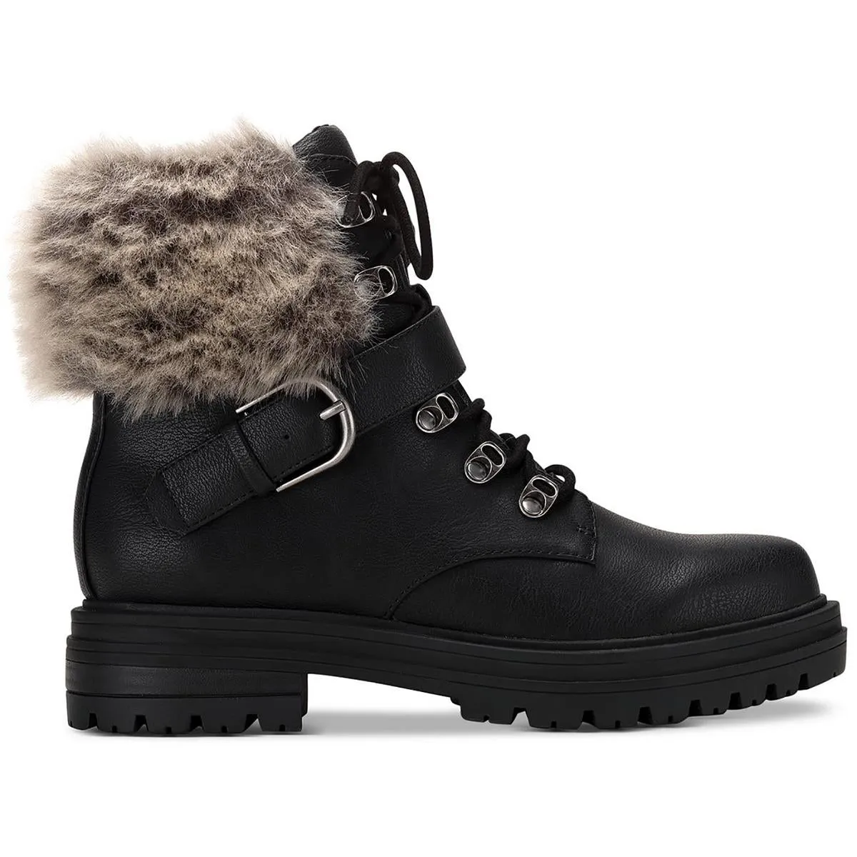 Orlenaa  Womens Cold Weather Faux Fur Lined Booties