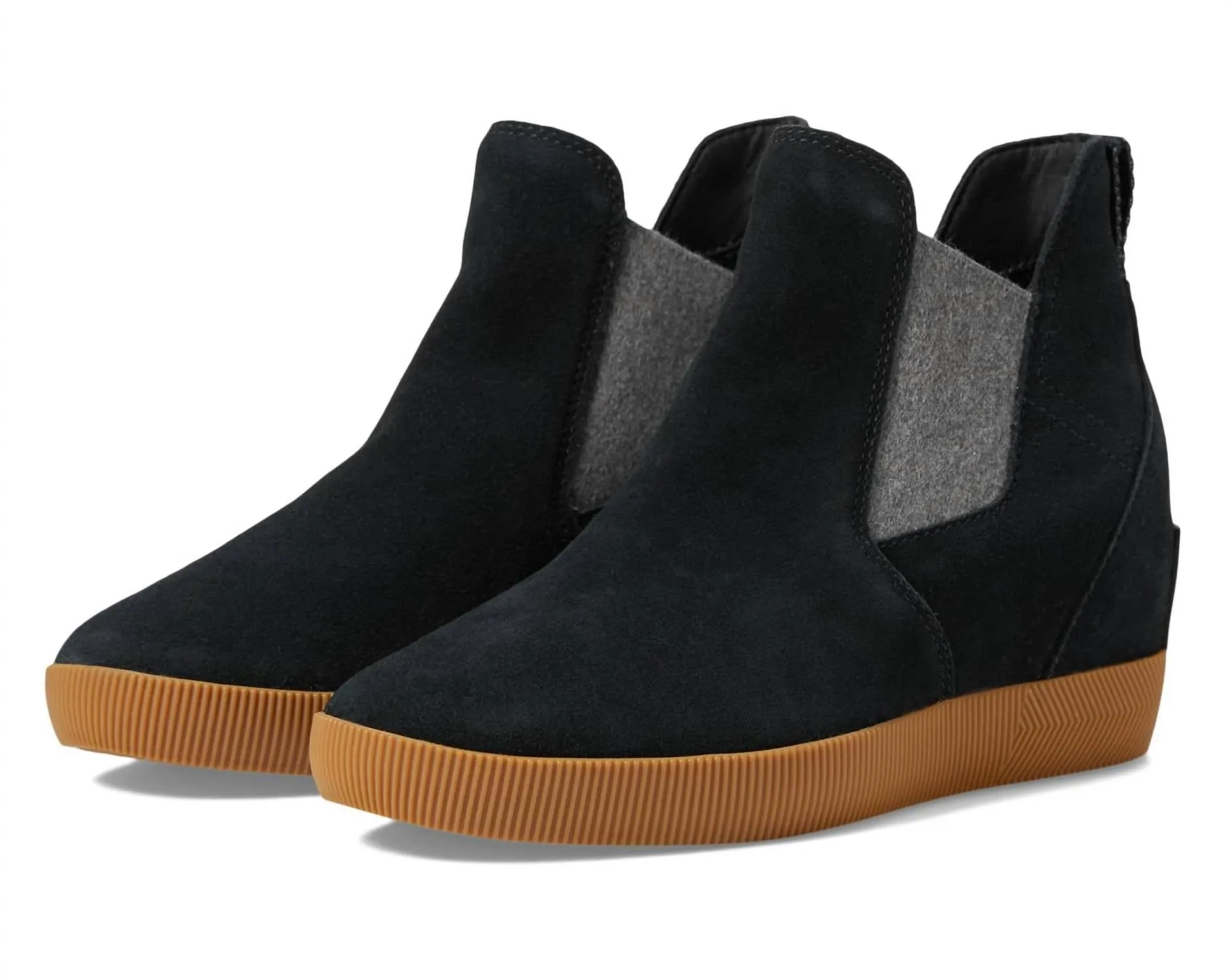 Out N About Slip-On Wedge In Black, Gum