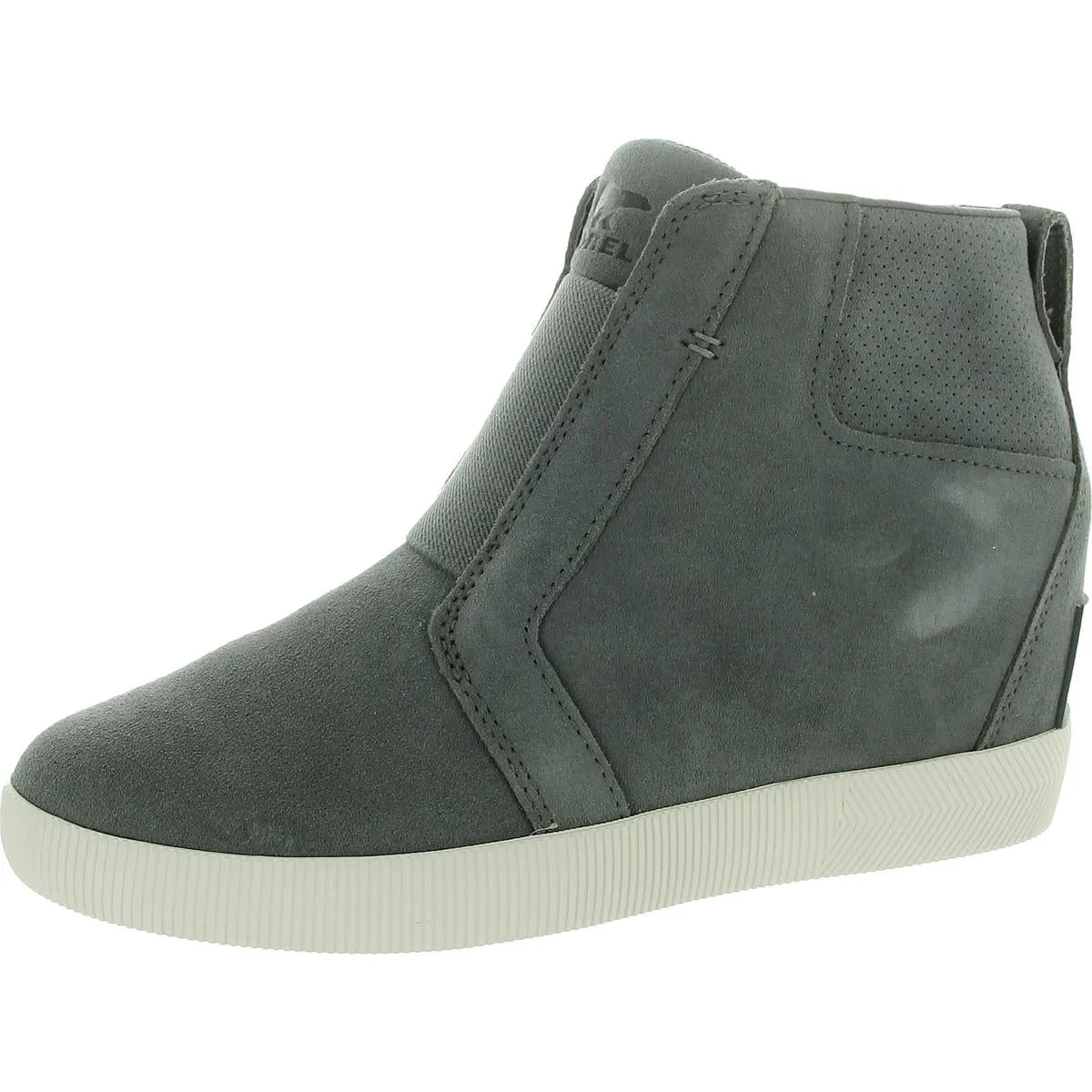 OutNAbout Womens Suede Slip On Booties