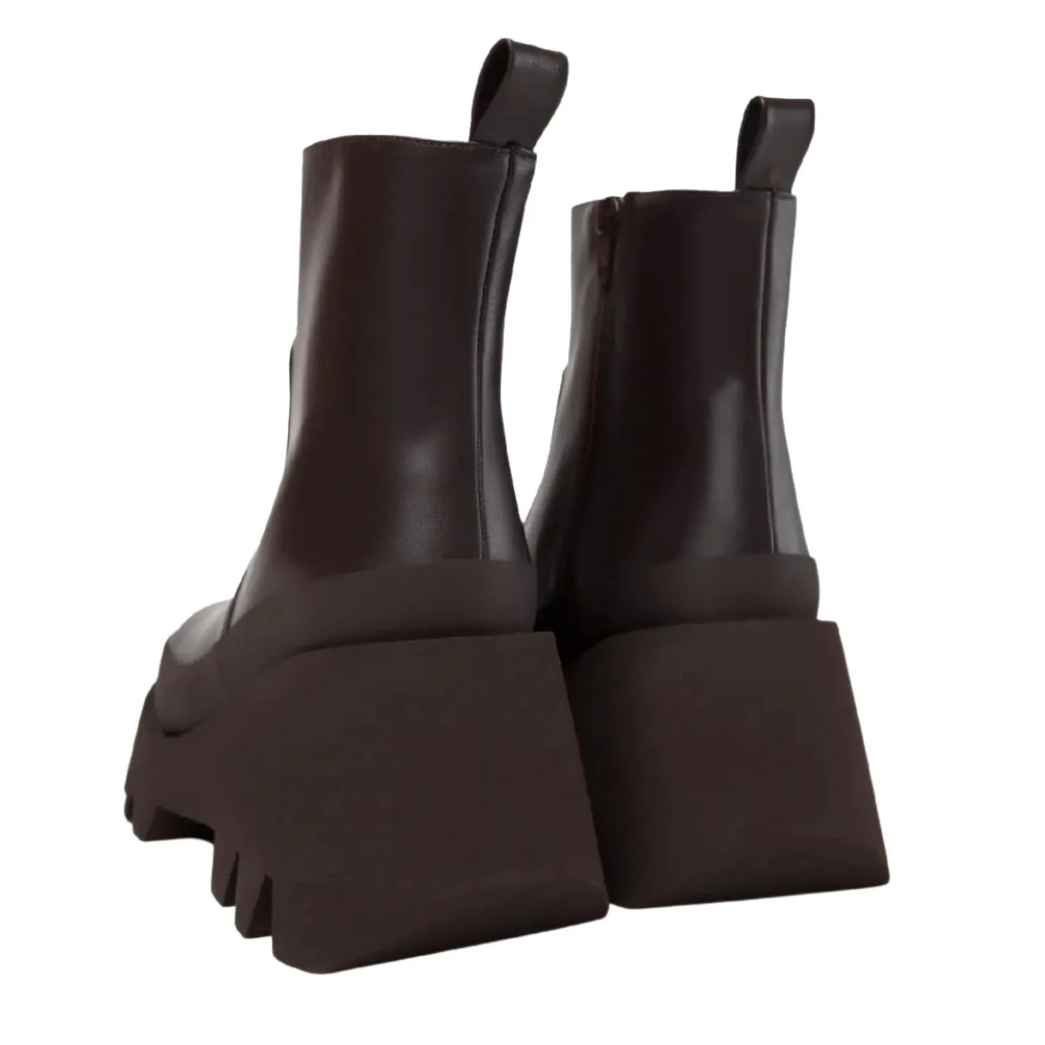 Piero Iris Leather Ankle Boot In Moka