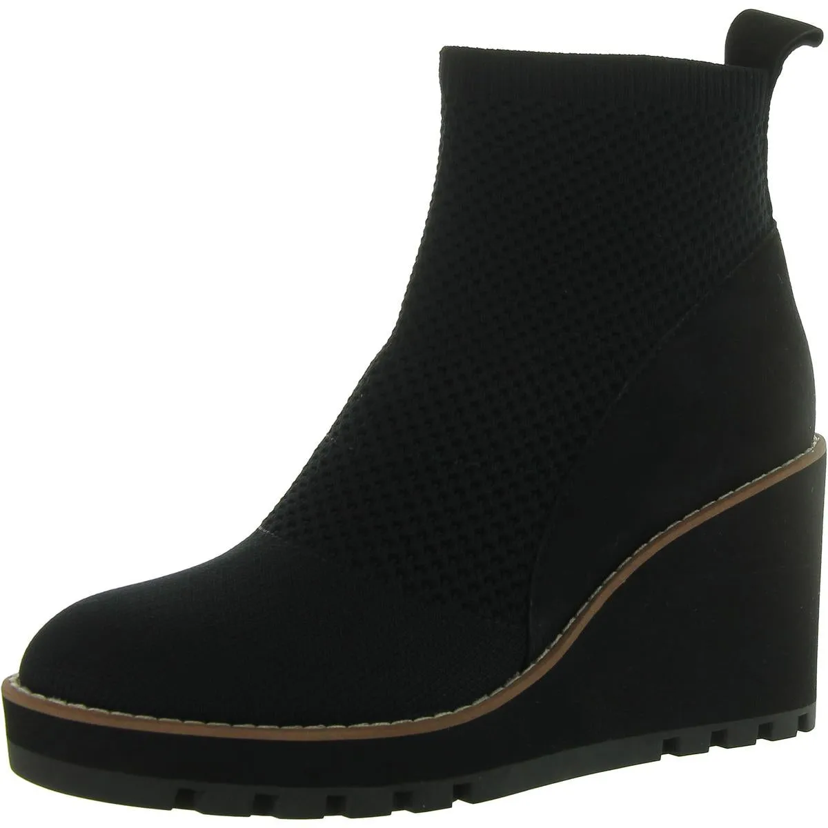 QUILL-ST Womens Leather Pull On Ankle Boots