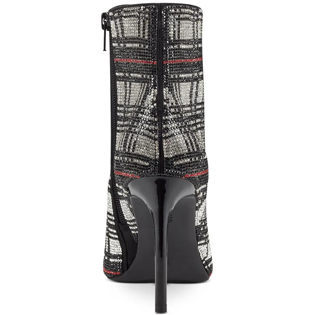 Reisa 4 Womens Rhinestone Plaid Booties