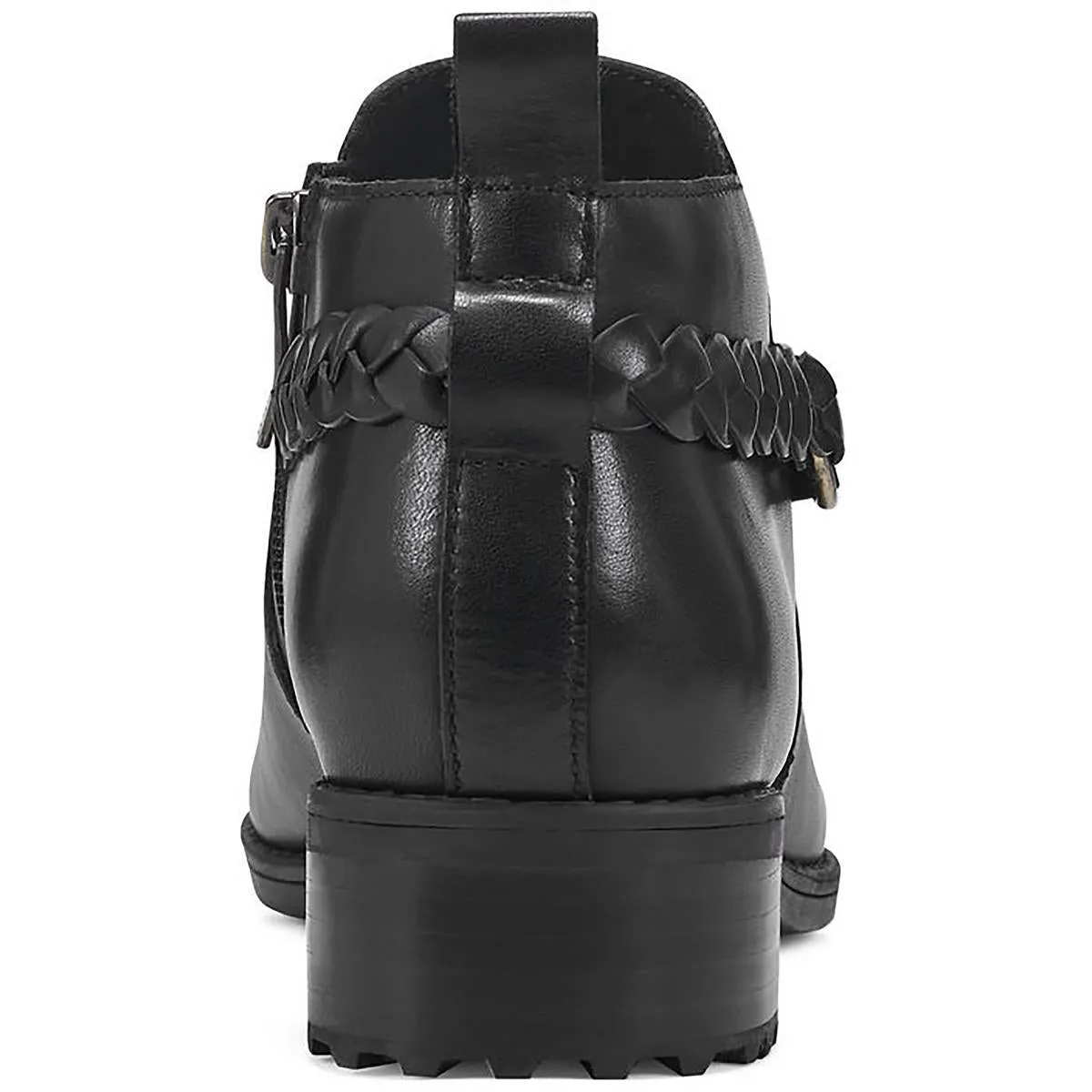 Roslyn Womens Leather Braided Booties