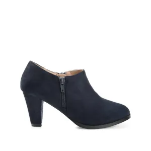 Sanzi Zip-Up Booties In Navy