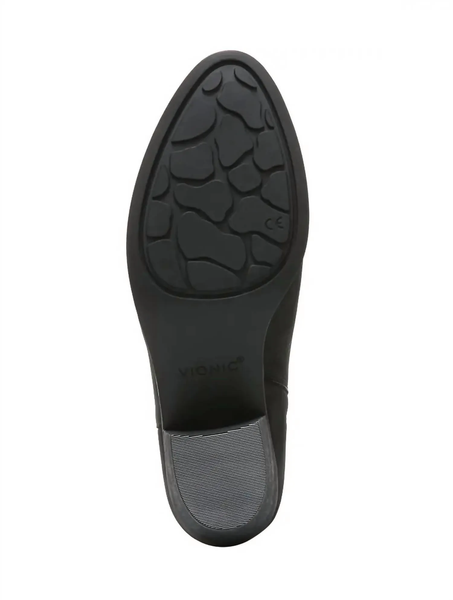 Shantelle Waterproof Leather Bootie In Oil Black