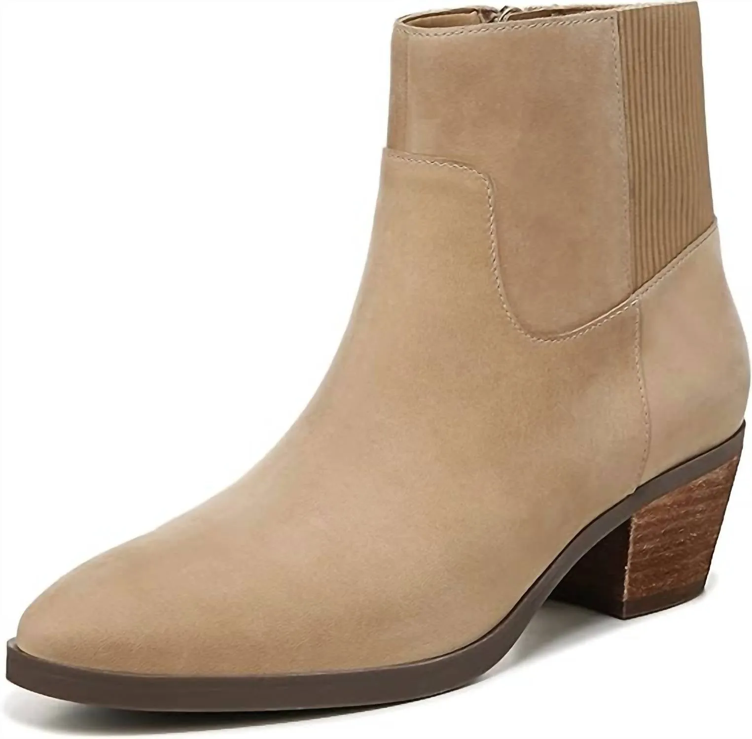 Shantelle Waterproof Leather Bootie In Wheat