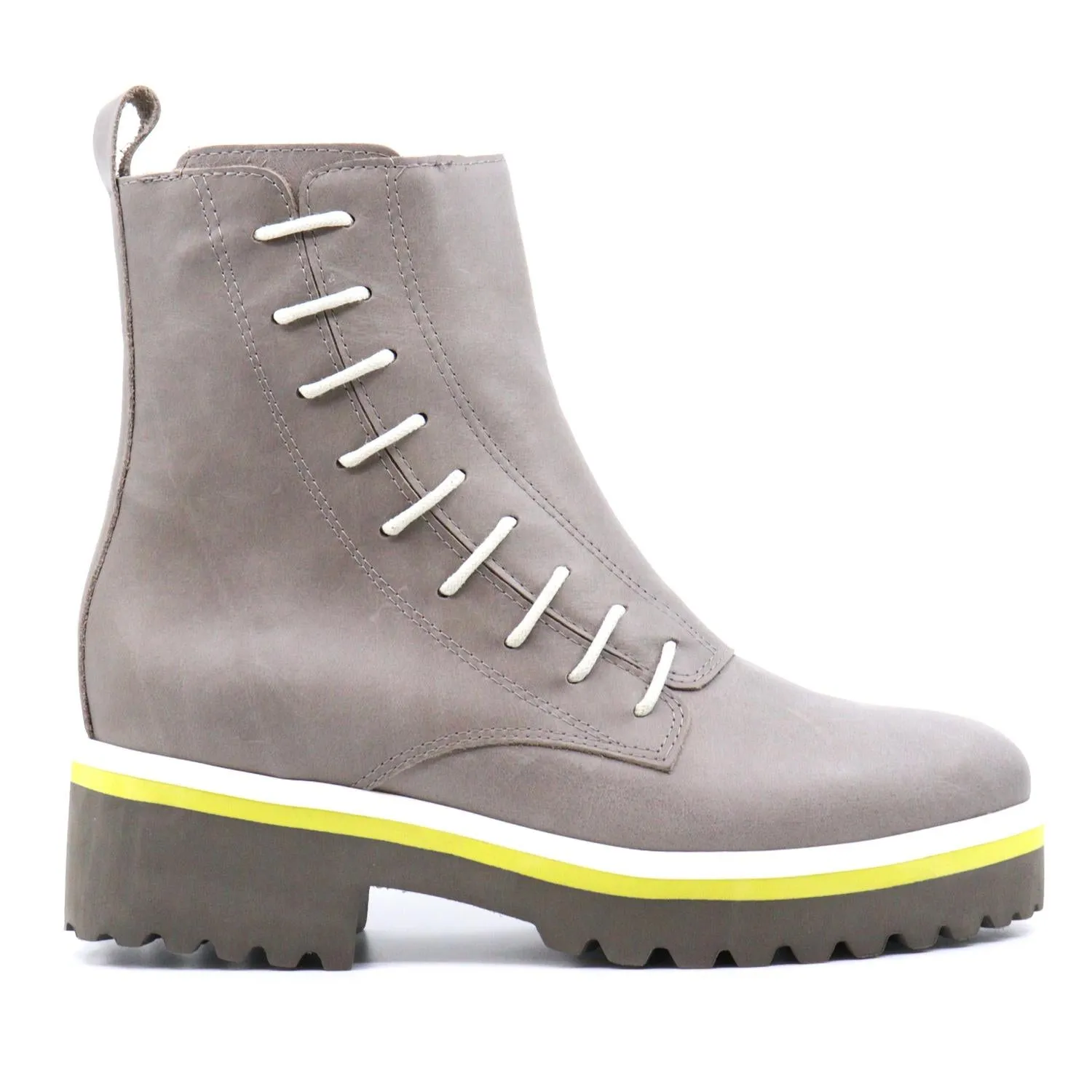 Side Cord Bootie In Grey