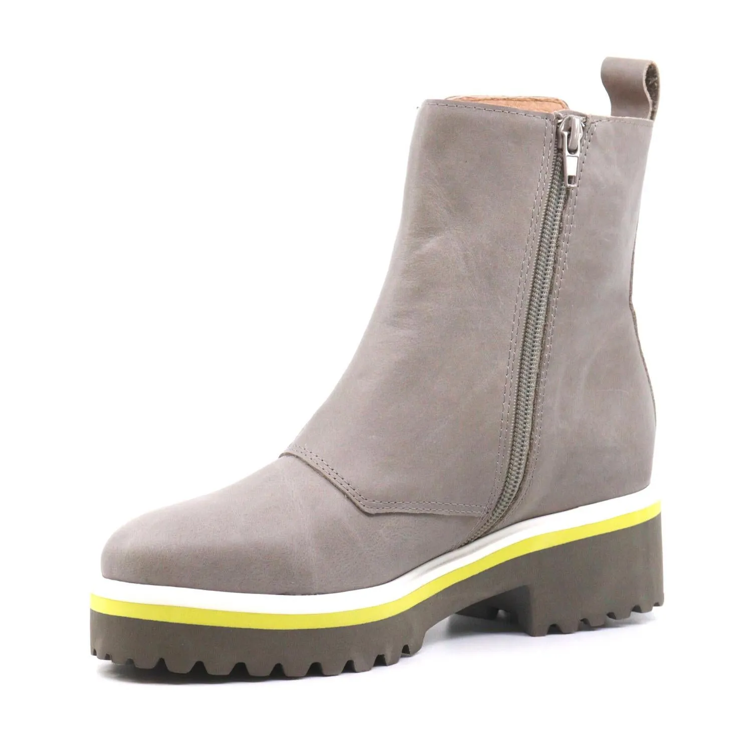 Side Cord Bootie In Grey