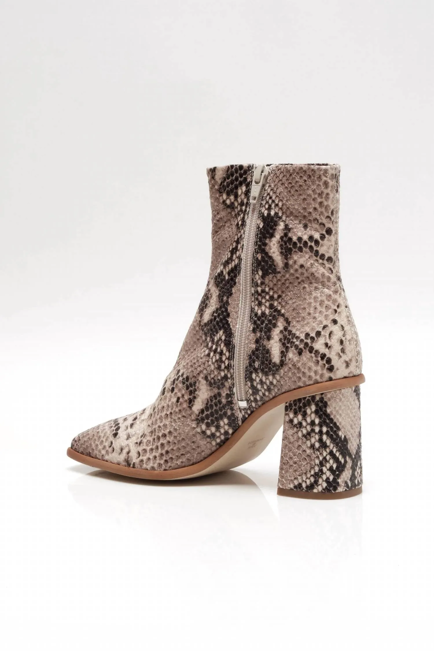 Sienna Ankle Boot In Snakeskin