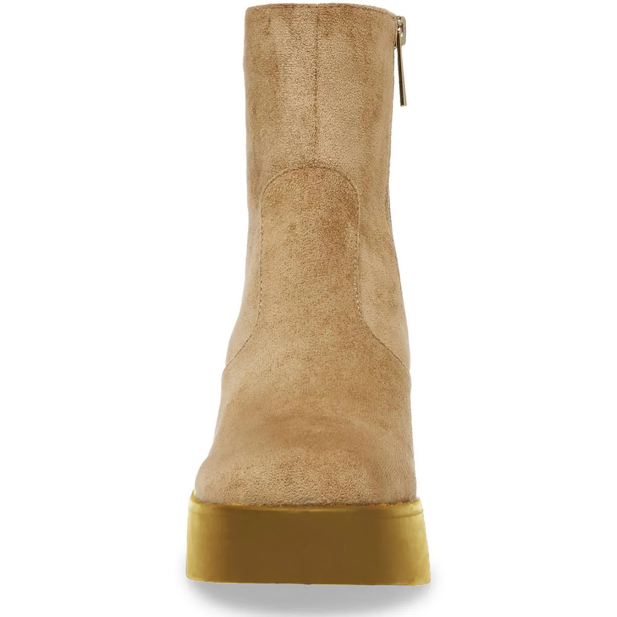 Sierra Womens Faux Suede Platform Ankle Boots