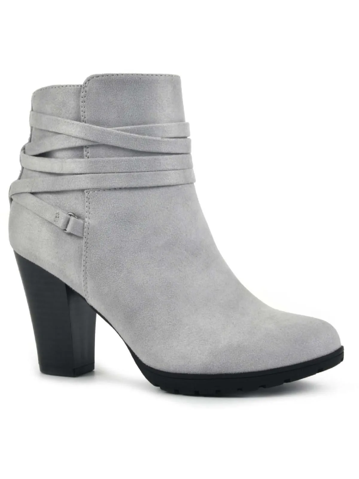 Spade Womens Strappy Almond Toe Ankle Boots