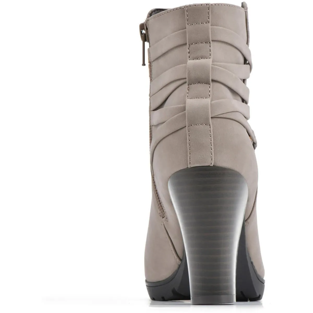 Spade Womens Strappy Almond Toe Ankle Boots