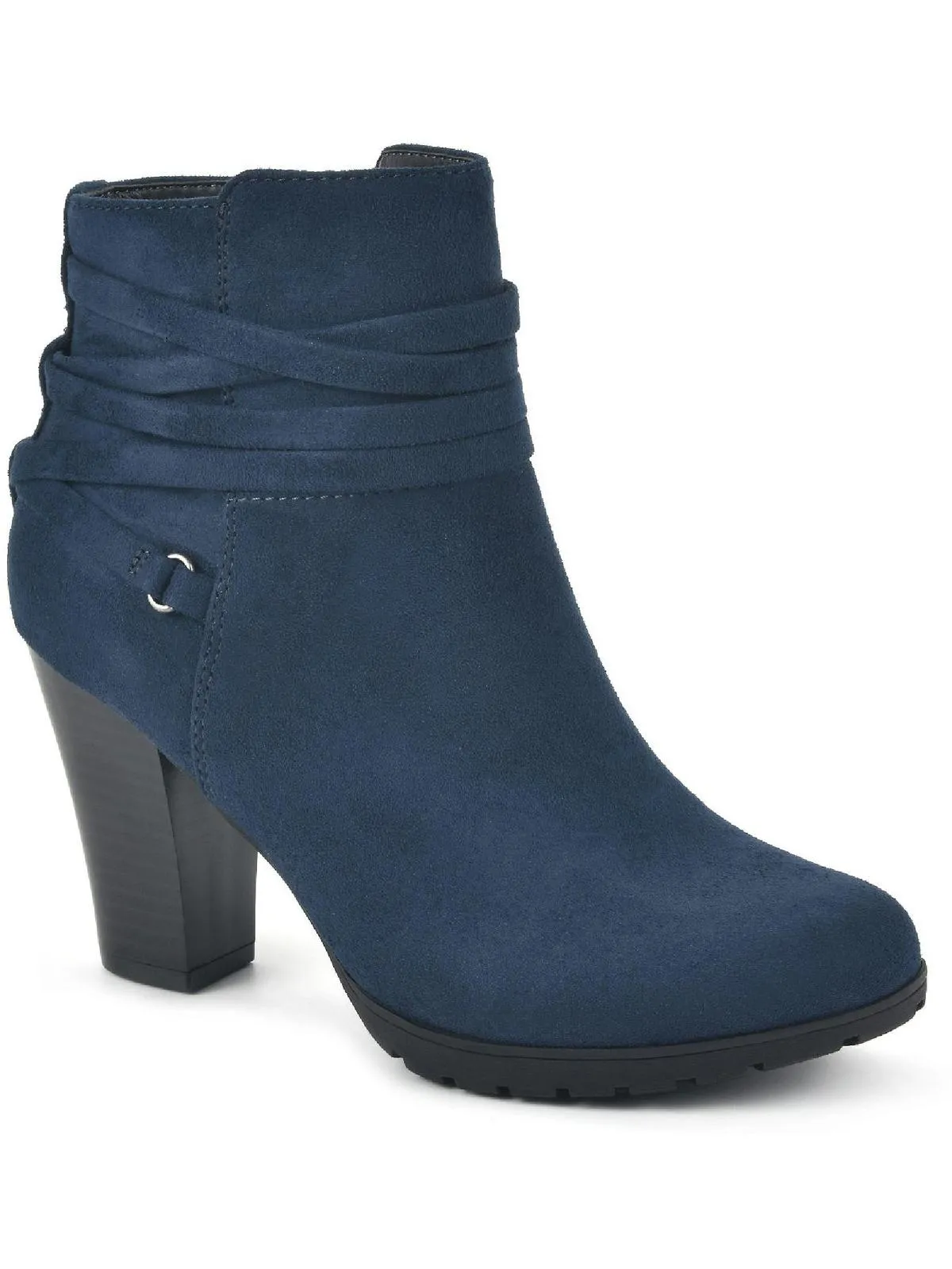 Spade Womens Strappy Almond Toe Ankle Boots