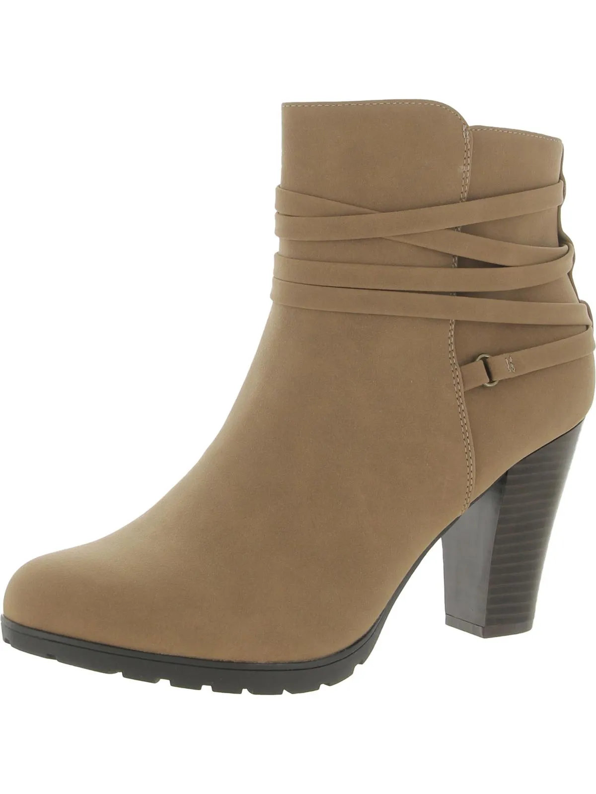 Spade Womens Strappy Almond Toe Ankle Boots