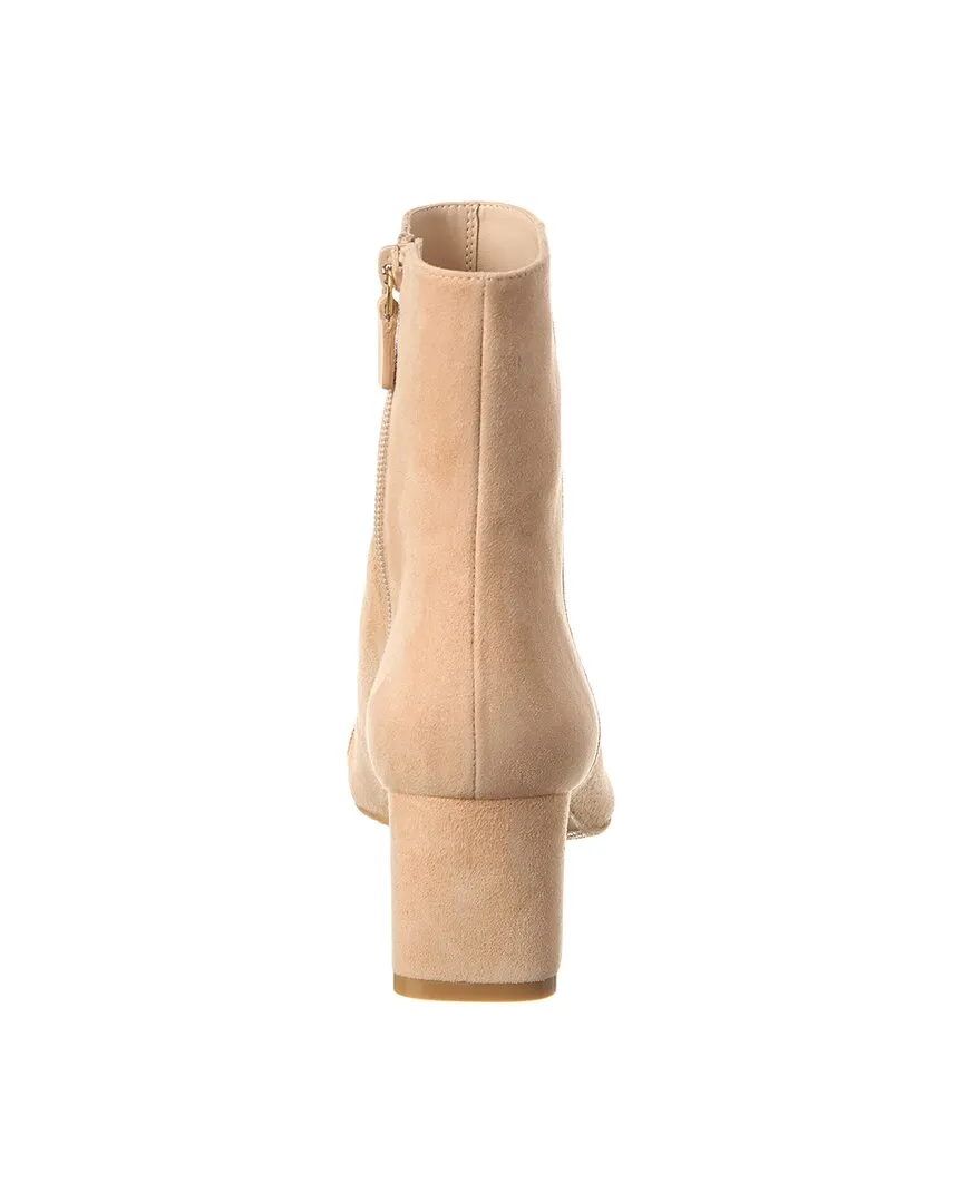 Stuart Weitzman Milla Chain 60 Zip Suede Bootie