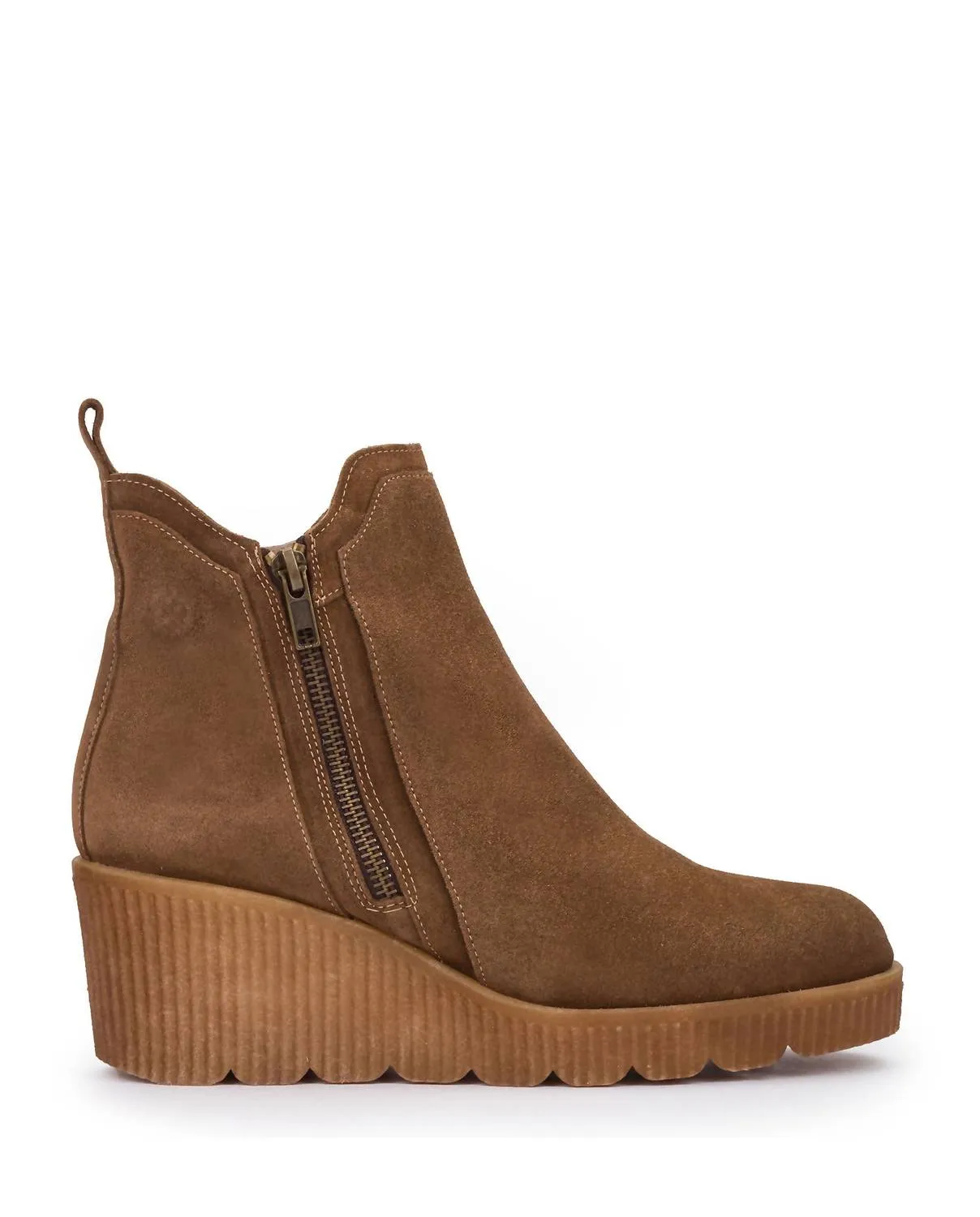 Suede Bootie In Brown