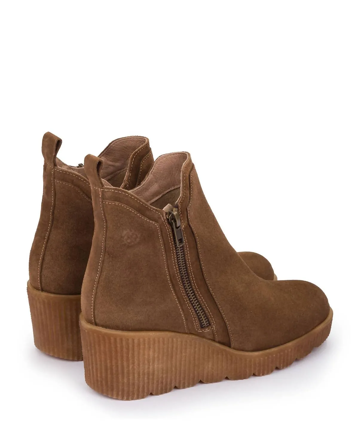 Suede Bootie In Brown