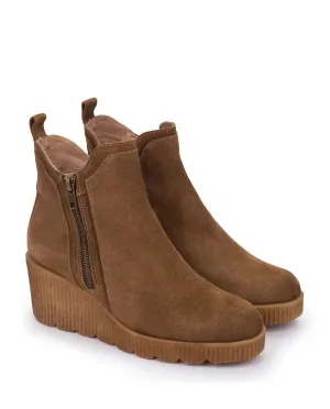 Suede Bootie In Brown