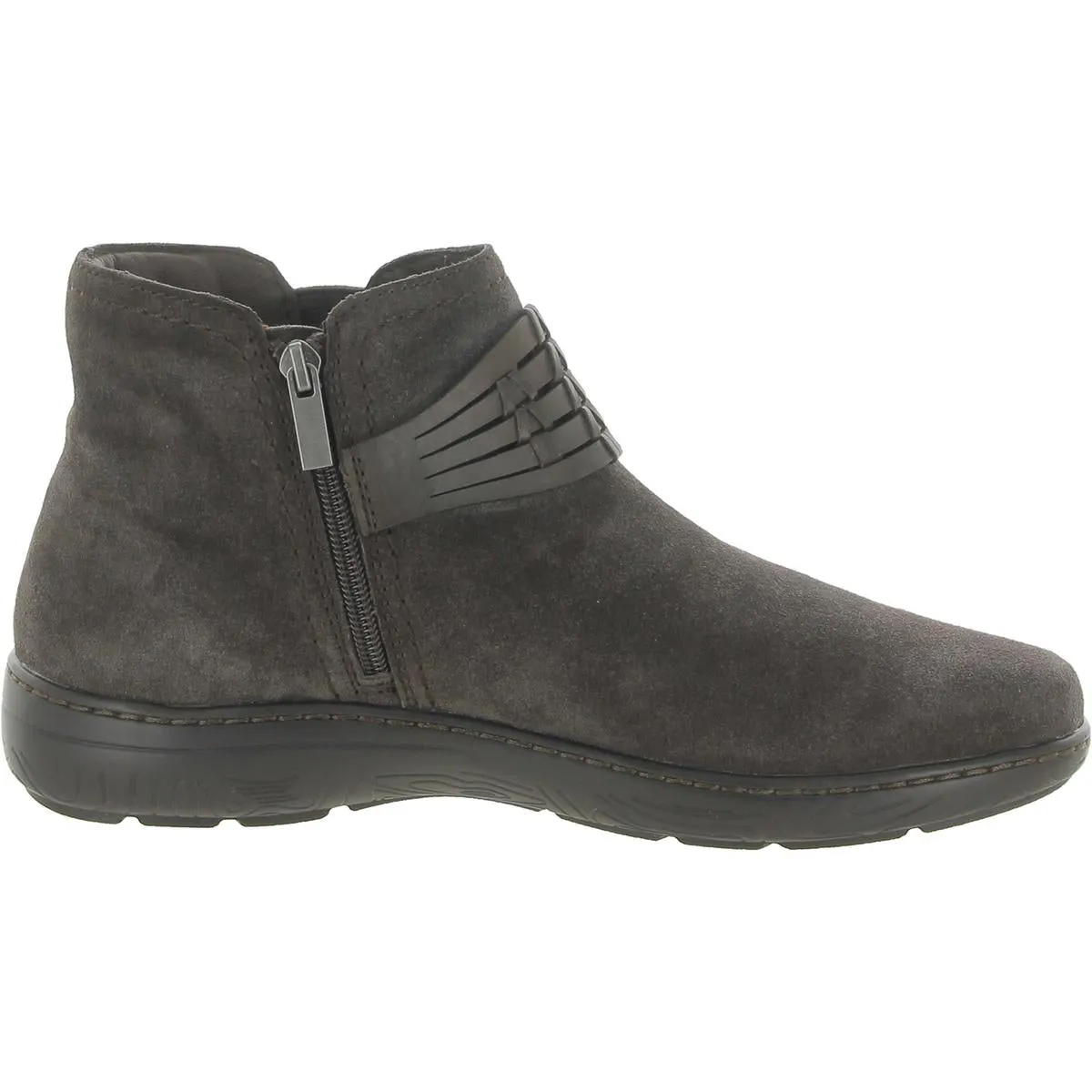 Synal Womens Suede Harness Booties