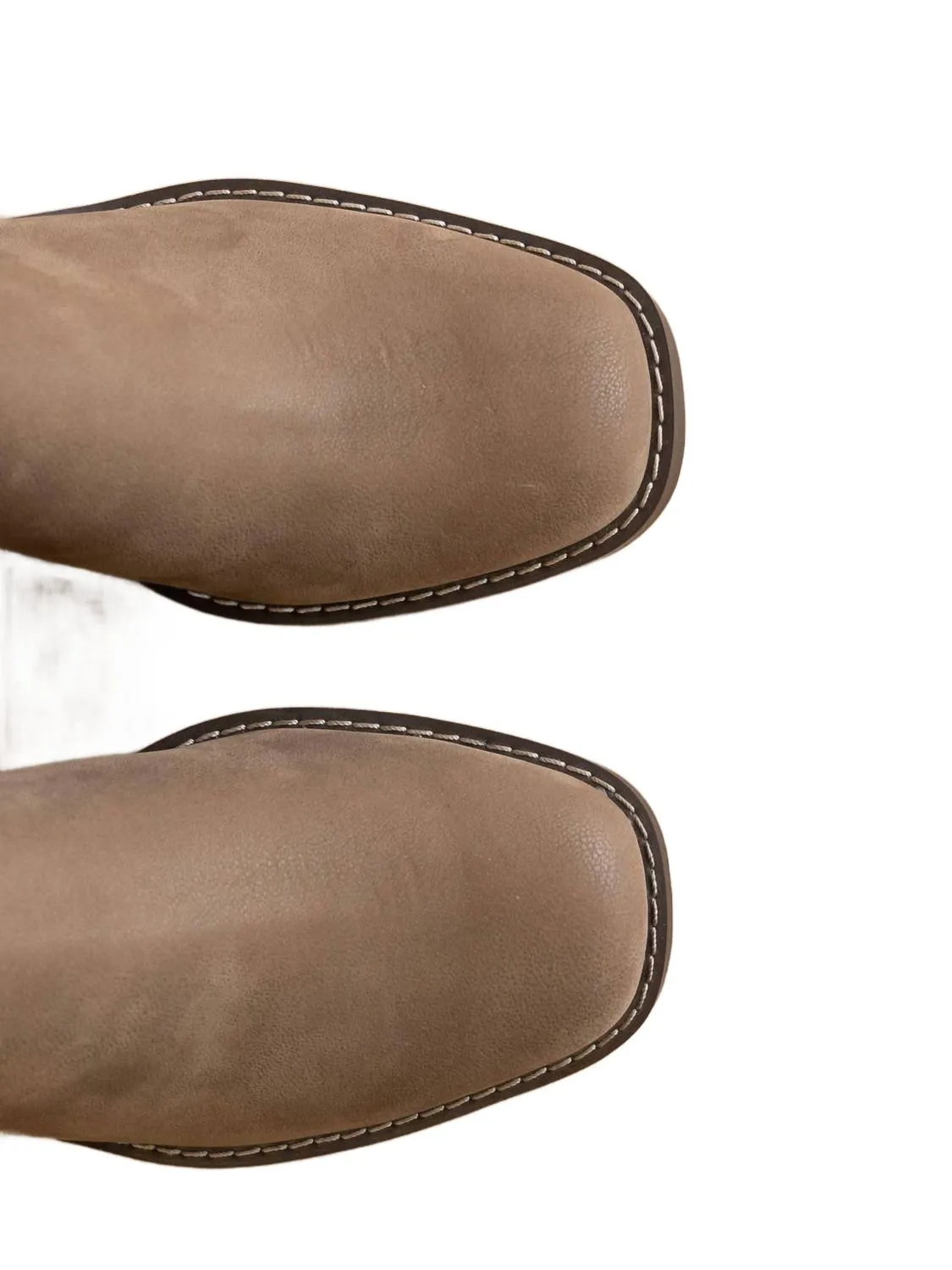 The Dakota - Heeled Chelsea Bootie In Dark Taupe