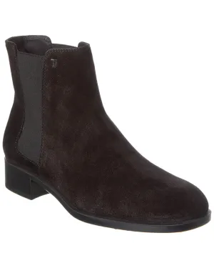 TODs Logo Suede Bootie