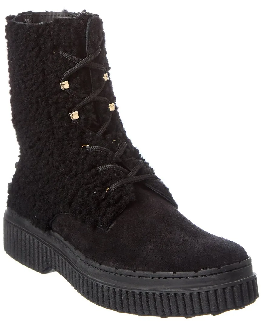 TODs Suede Bootie