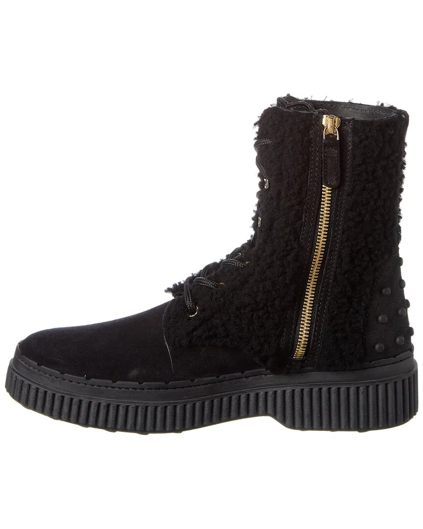TODs Suede Bootie