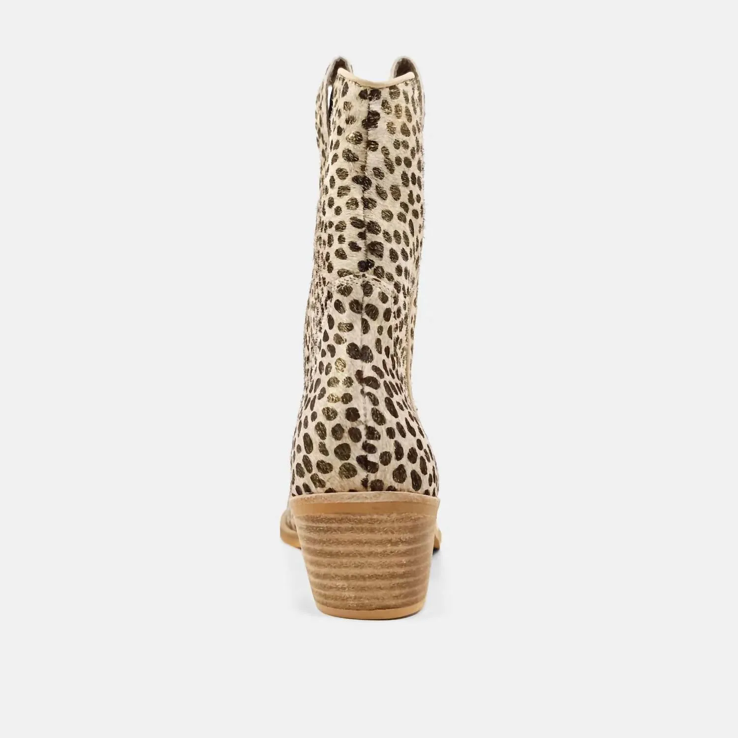 Toni Cheetah Boots In Gold