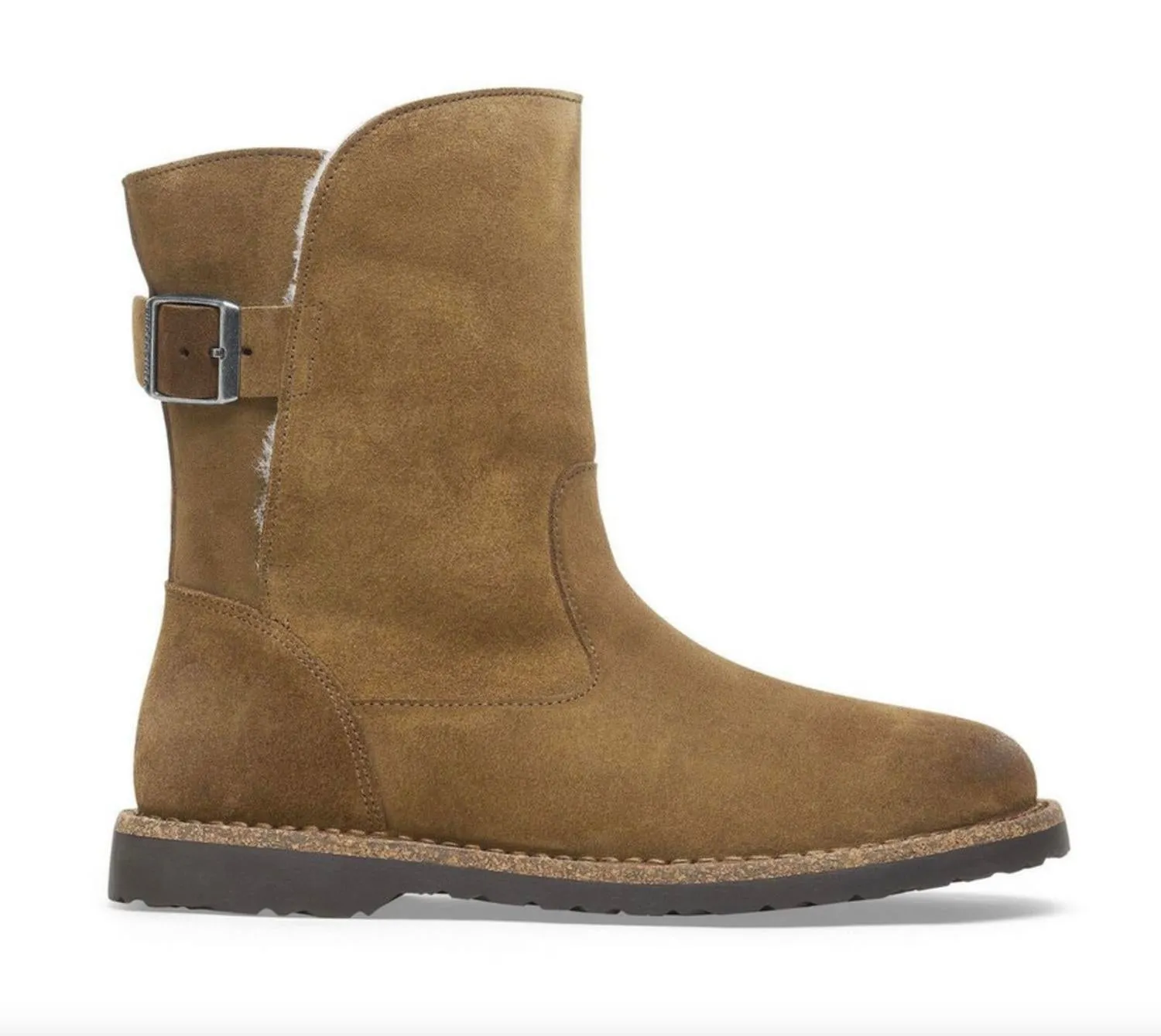 Uppsala Shearling Boot In Dark Tea Suede