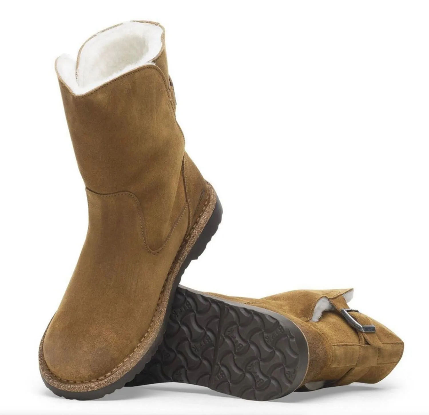 Uppsala Shearling Boot In Dark Tea Suede