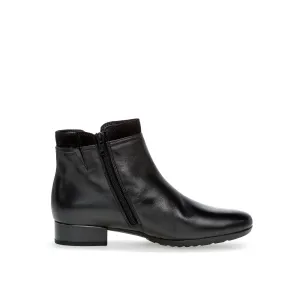 Veda Double-Zip Ankle Boot In Black