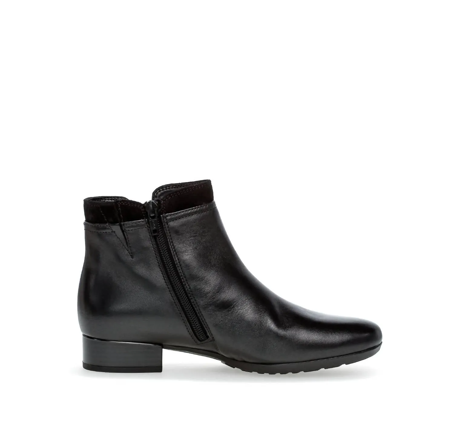 Veda Double-Zip Ankle Boot In Black