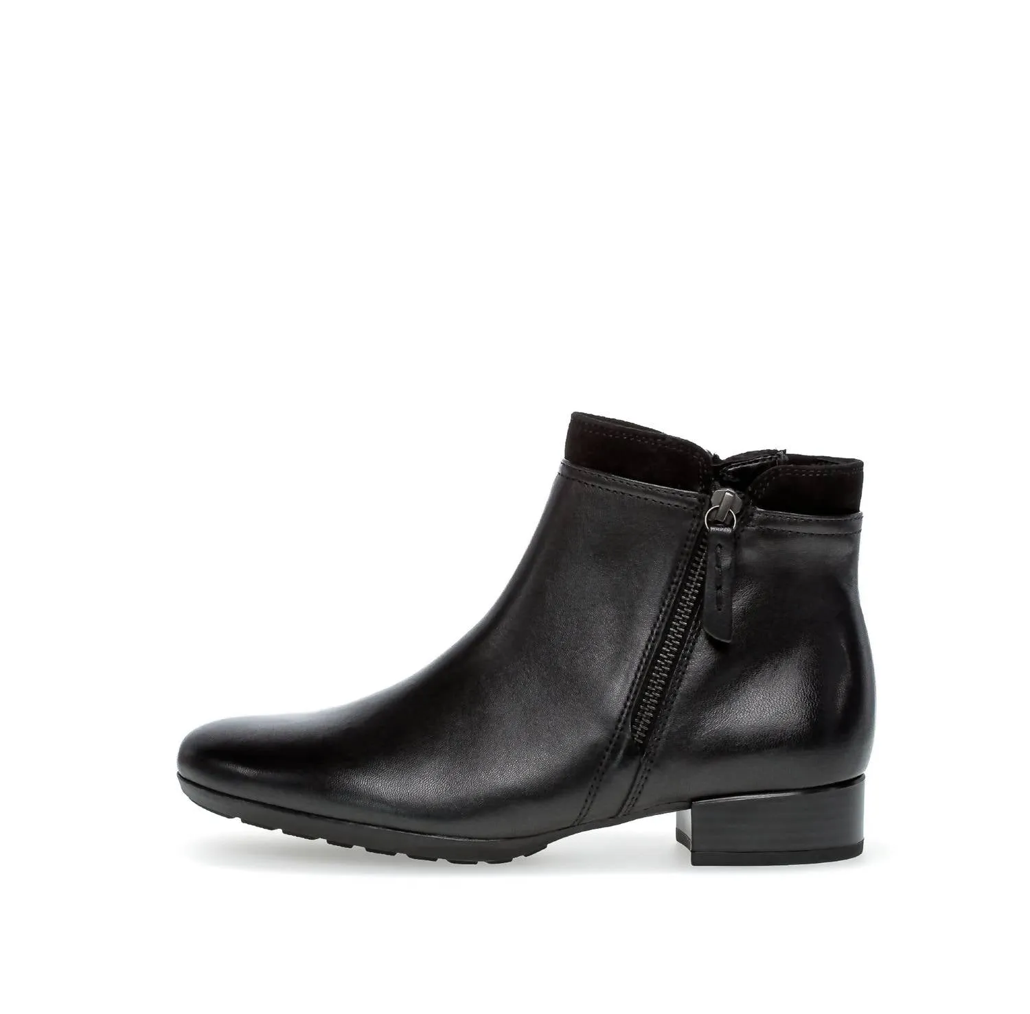 Veda Double-Zip Ankle Boot In Black