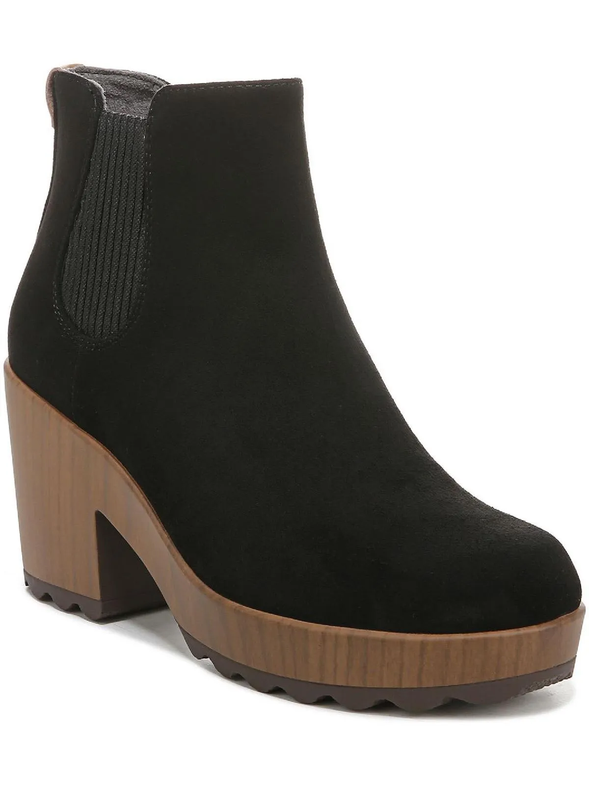 Walk Away Womens Faux Suede Heels Booties