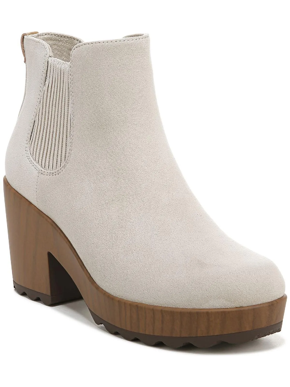 Walk Away Womens Faux Suede Heels Booties
