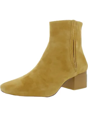 Waxtona Womens Zipper Square Toe Ankle Boots