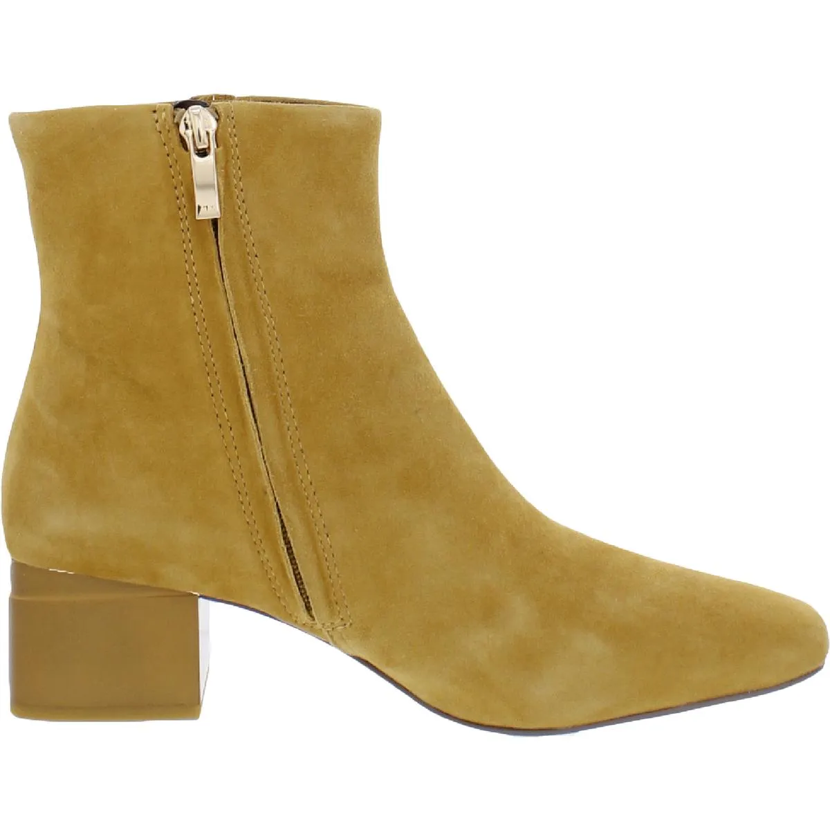 Waxtona Womens Zipper Square Toe Ankle Boots